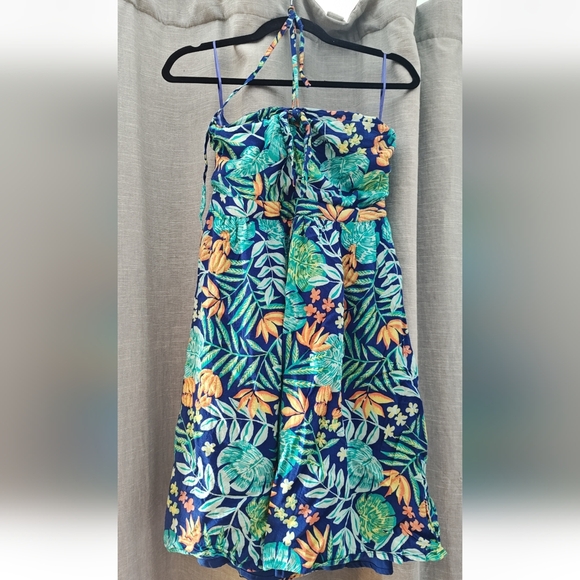 Modcloth tropical print mini dress. Size small - Picture 2 of 6
